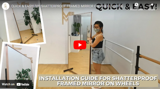 Quick & Easy! DIY Shatterproof Framed Mirror on the Wheels!
