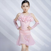 Vynela Ruffle Mesh Accent Dress