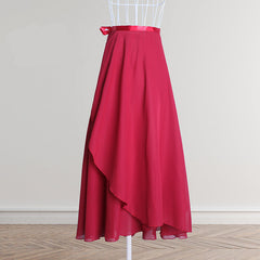 Perrine Flow Chiffon Wrap Long Skirt