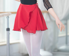 Verity Chiffon Wrap Tie Practice Skirt