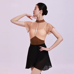 Arissa Collared Mesh Leotard
