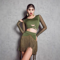 Priscilla Fringe Wrap Skirt
