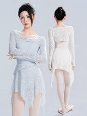 Neriah Lace Twist Long Sleeve Top