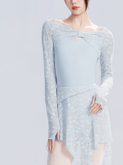 Neriah Lace Twist Long Sleeve Top