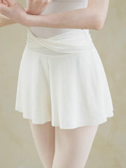 Bryony Twisted Waist A-Line Mesh Skirt