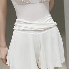 Bryony Twisted Waist A-Line Mesh Skirt