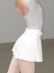 Bryony Twisted Waist A-Line Mesh Skirt