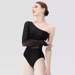 Sancia Asymmetrical Mesh One-Shoulder Bodysuit