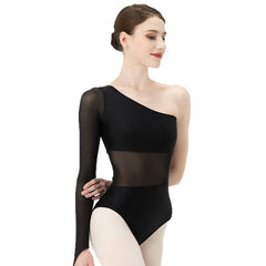 Sancia Asymmetrical Mesh One-Shoulder Bodysuit