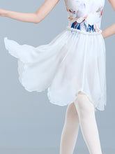 Eulalia Petal Hem Chiffon Dance Skirt