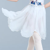 Eulalia Petal Hem Chiffon Dance Skirt