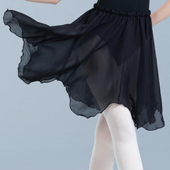 Eulalia Petal Hem Chiffon Dance Skirt