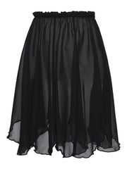Eulalia Petal Hem Chiffon Dance Skirt