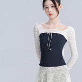 Gwyneira Lace Long Sleeve Training Top