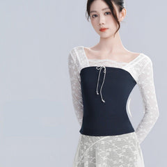 Gwyneira Lace Long Sleeve Training Top