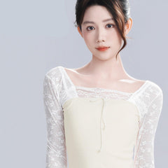 Gwyneira Lace Long Sleeve Training Top