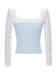 Gwyneira Lace Long Sleeve Training Top