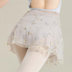 Kaelani Embroidered Wrap Skirt