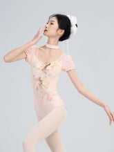 Liriel Floral Mesh Sleeve Leotard