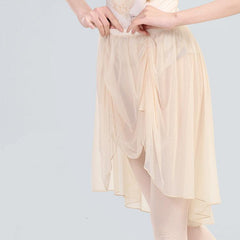 Nerita Soft Mesh Pleated Mid-Length Skirt
