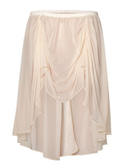 Nerita Soft Mesh Pleated Mid-Length Skirt