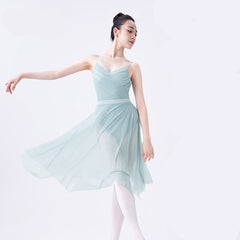 Ravella Cross-Pleated Camisole Leotard