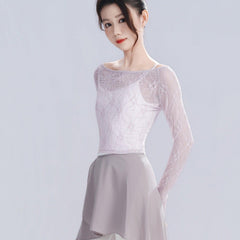 Norina Off-Shoulder Lace Long Sleeve