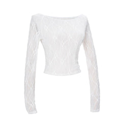 Norina Off-Shoulder Lace Long Sleeve