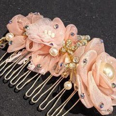 Dorienne Floral Crystal Hair Comb