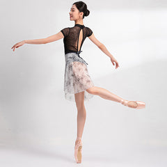 Kirellea Printed Mesh Wrap Skirt