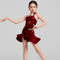 Orina One-Shoulder Ruffle Dance Set