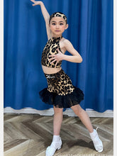 Avena Girls Leopard Halter Dance Set
