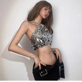 Iravellea Sequin Halter Top