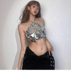 Iravellea Sequin Halter Top