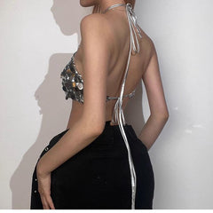 Iravellea Sequin Halter Top