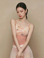 Siravelle Printed Strap Leotard
