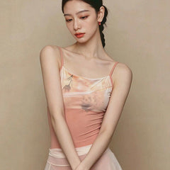 Siravelle Printed Strap Leotard