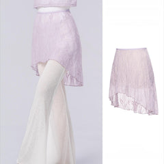 Voravienne Lace High-Low Wrap Skirt