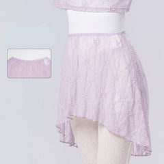 Voravienne Lace High-Low Wrap Skirt