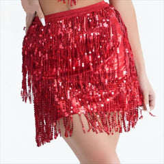 Elavienne Sequin Fringe Skirt