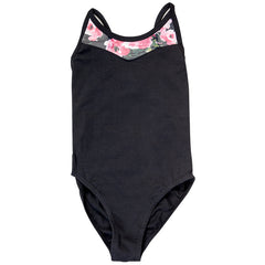 Vyxira Floral Mesh Back Leotard