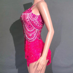 Telavienne Crystal Fringe Bodysuit
