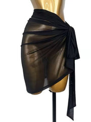 Velavienne Mesh Wrap Practice Skirt