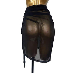 Velavienne Mesh Wrap Practice Skirt