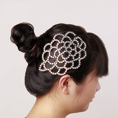 Xelavienne Rhinestone Floral Hair Clip