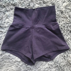 Women's High Waist Cotton Gymnastics Shorts Leotard