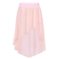 Petalene Chiffon Ballet Side-Dip Wrap Skirt