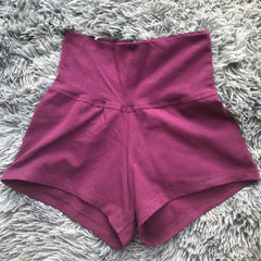 Women's High Waist Cotton Gymnastics Shorts Leotard