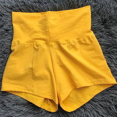 Women's High Waist Cotton Gymnastics Shorts Leotard