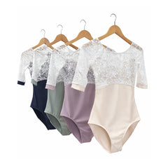 Hestia Long Mesh Sleeve Leotard